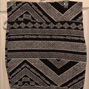 Short Pencil Boho Skirt